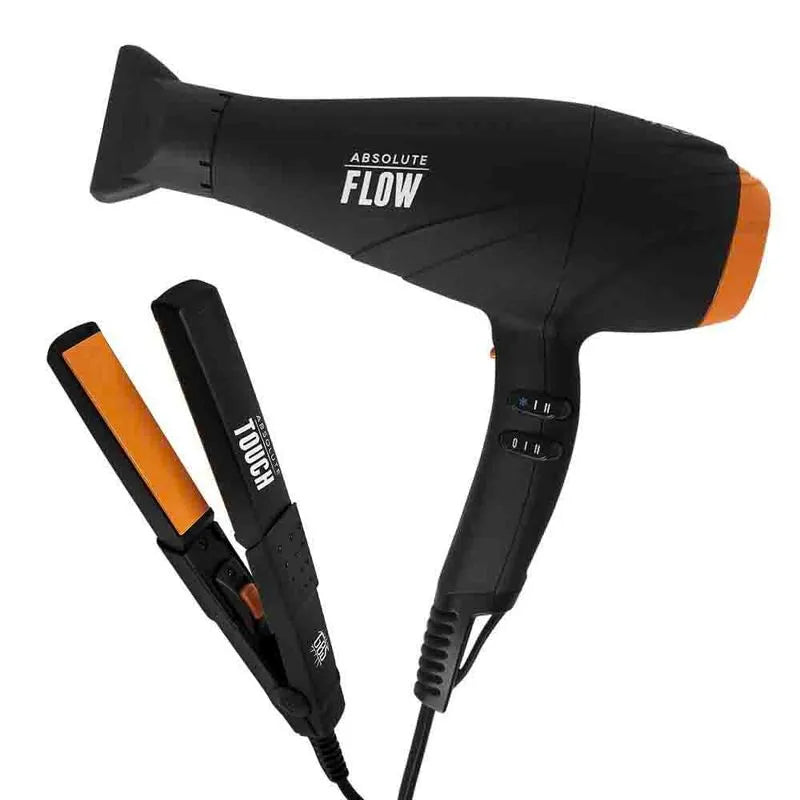 Kit GBS Secador de Cabelo Flow e Mini Prancha Touch Bivolt