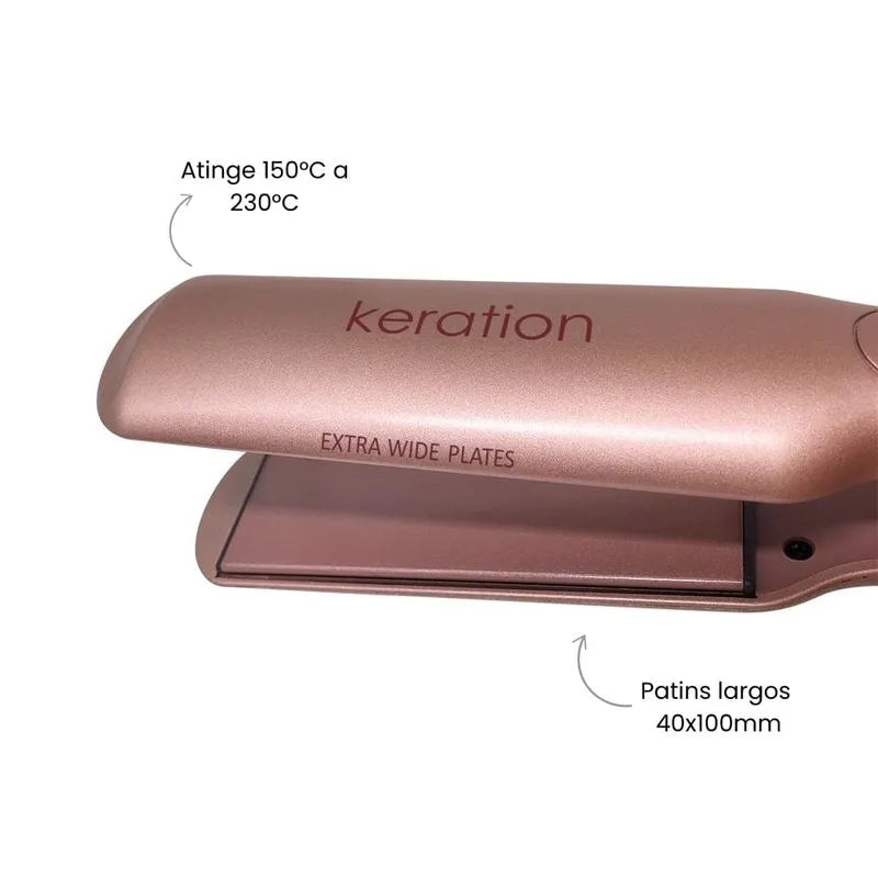 Prancha de Cabelo X-Wide Keration Pro Bivolt